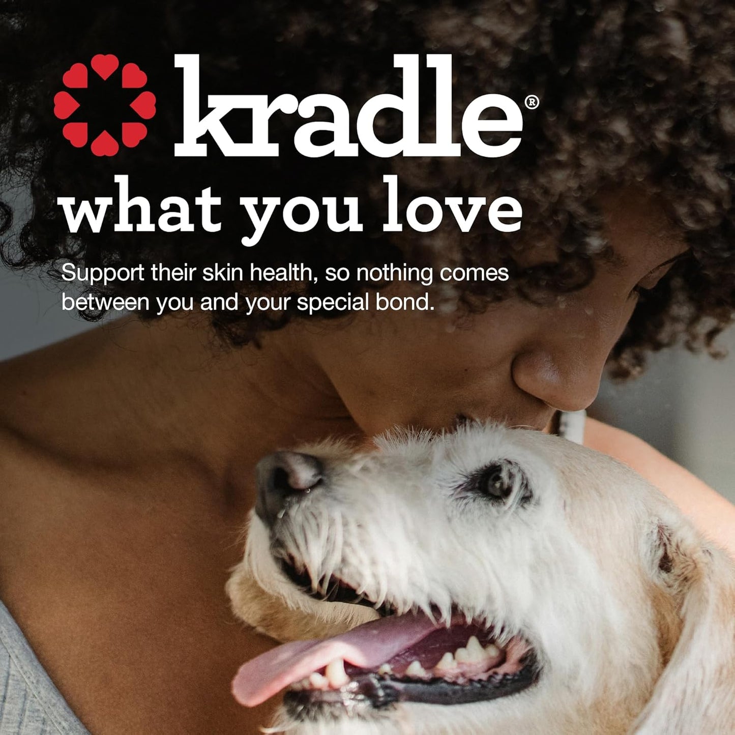 Kradle Skin Health Chews for Dogs - Biotin Collagen Brewers Yeast - Soothes Environmental Skin Irritation - 150 Chews