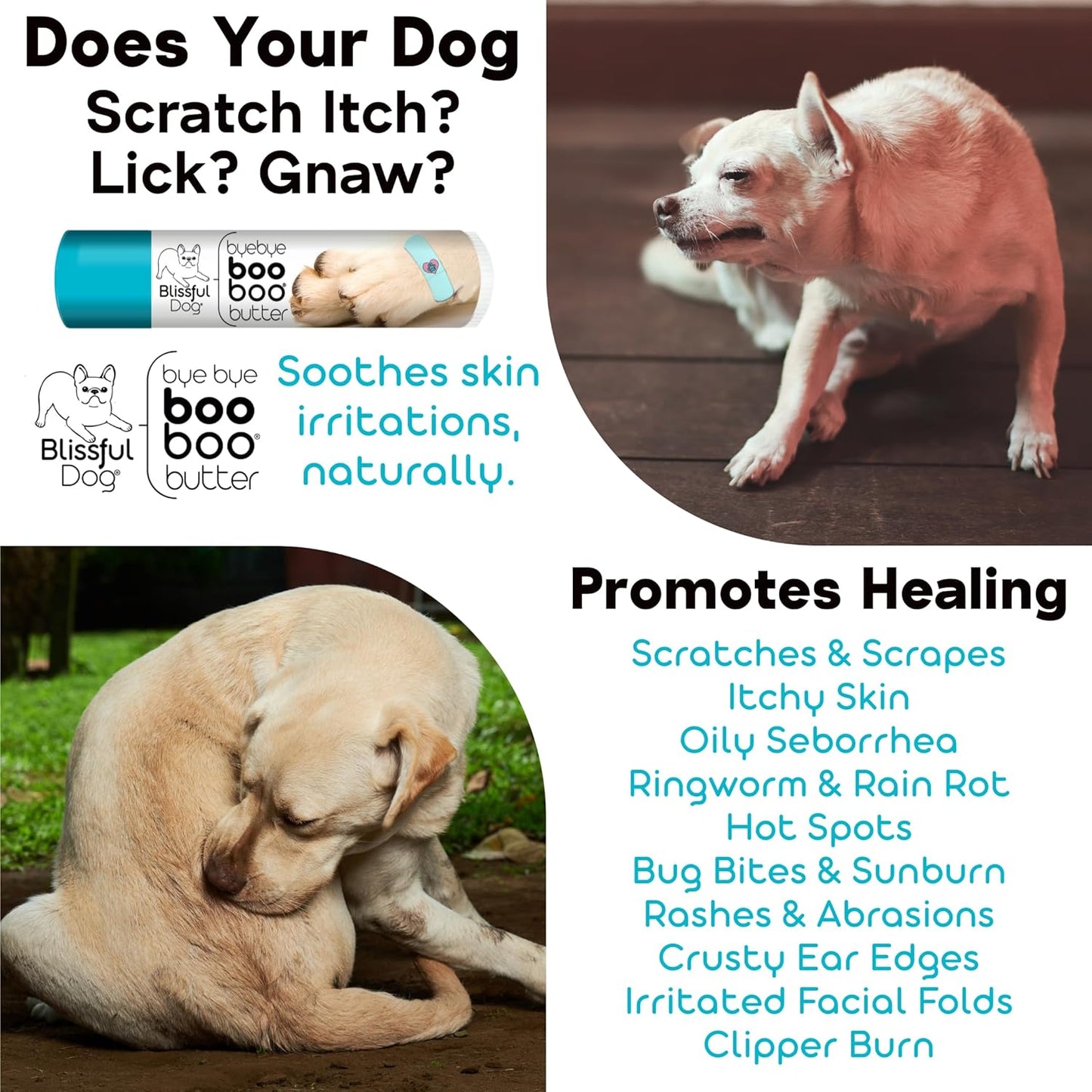 The Blissful Dog .50 oz Tube Jack Russell Terrier Booboo Butter