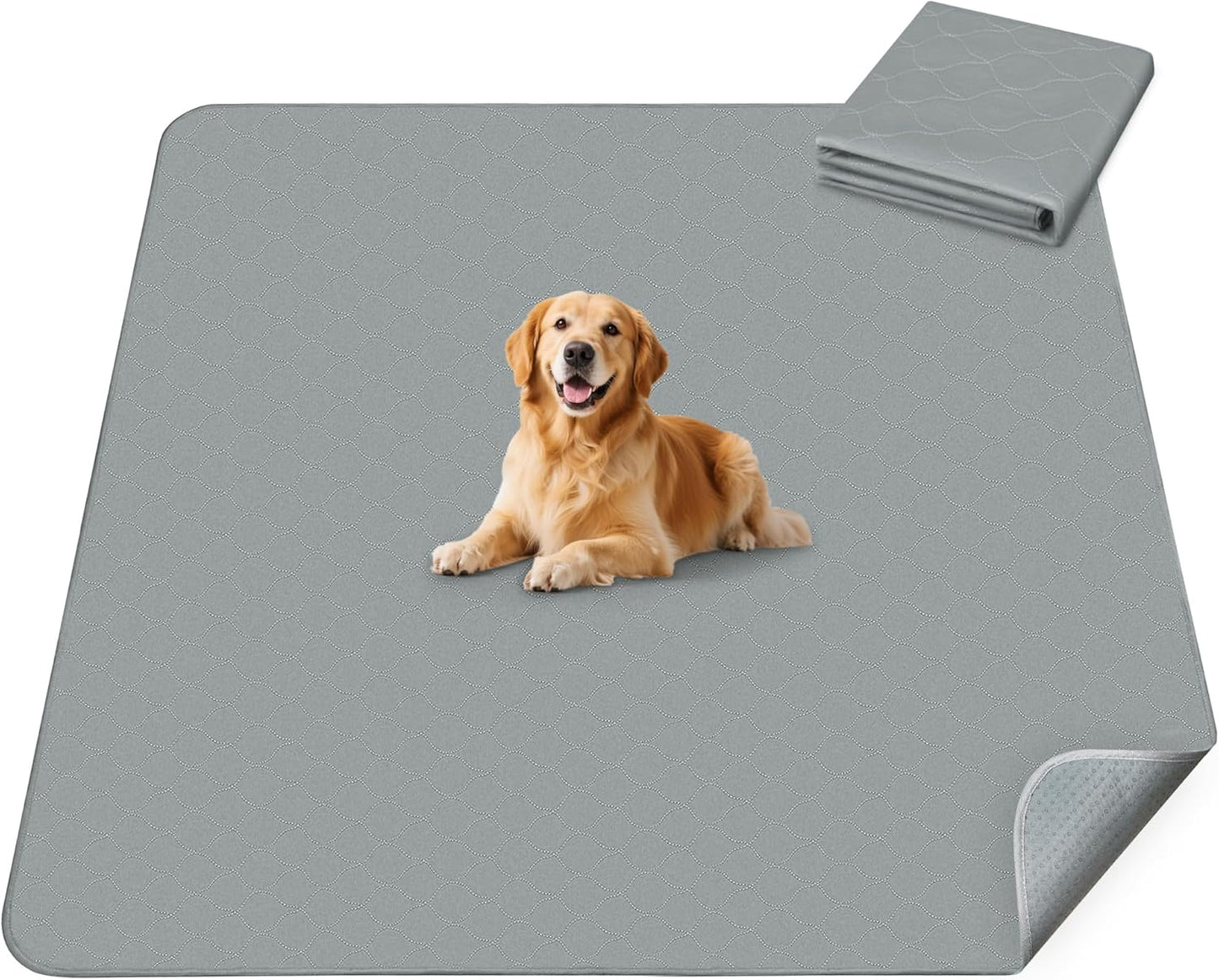 FXW Washable Pee Pads for Dogs, Puppy Pads with Super Absorbent, Specifically Designed for FXW Rollick/Homeplus 32inch 8 Panels Dog Playpen, 71" Square, Gray, 1 Pack