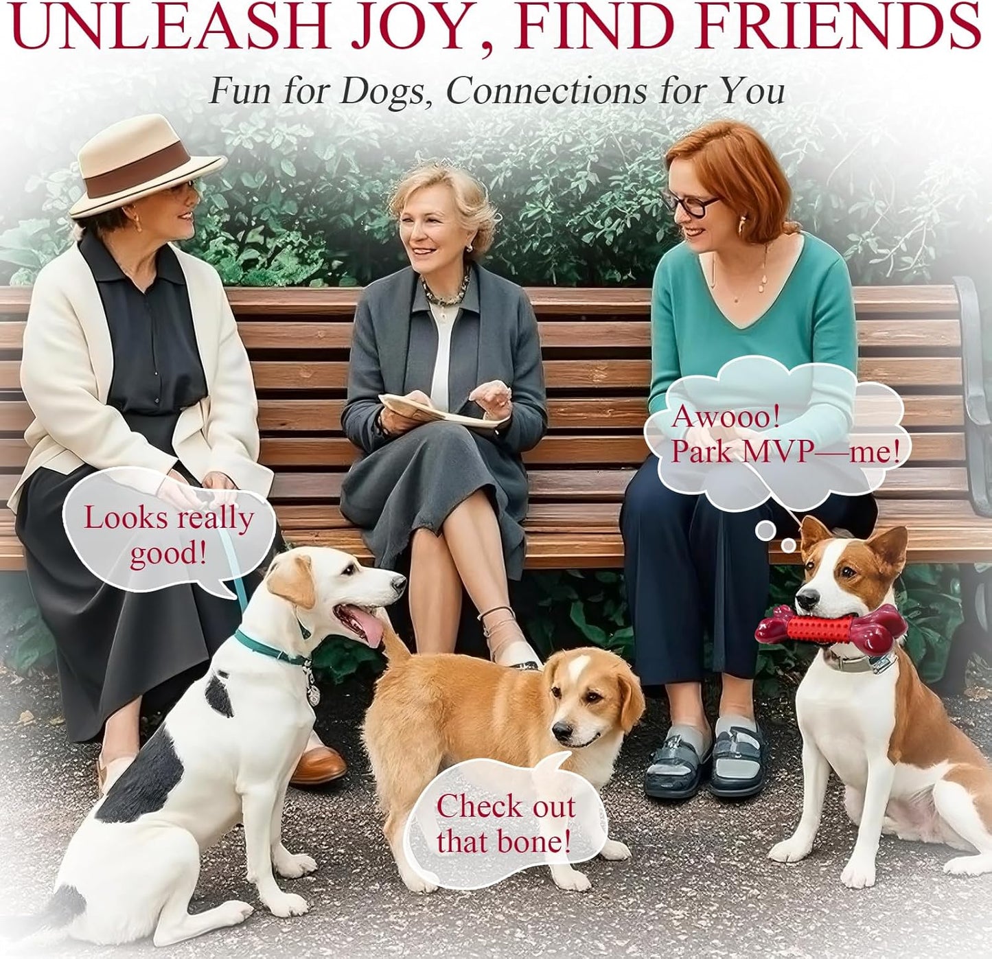 Apasiri Tough Dog Toys for Aggressive Chewers Beef Flavor: 8" Dog Chew Bone for Large Breed, Nylon & Rubber Chew Toy for Medium Large Dogs