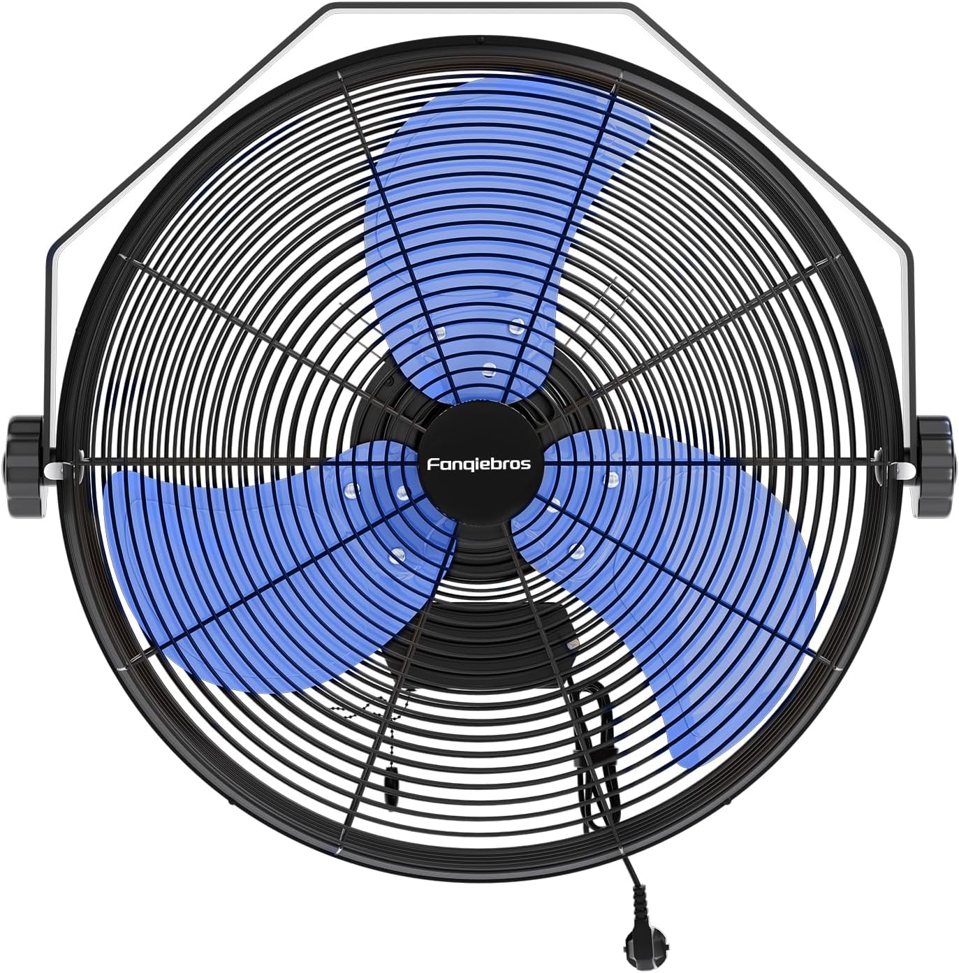 4580 CFM 18 inch High Velocity Wall Mounted Fan, 3-Speed Metal Fan with Sealed Motor, 360 Degree Tliting Heavy Duty Wall Fan for Patio, Barn, Garage, and Gazebo - UL listed