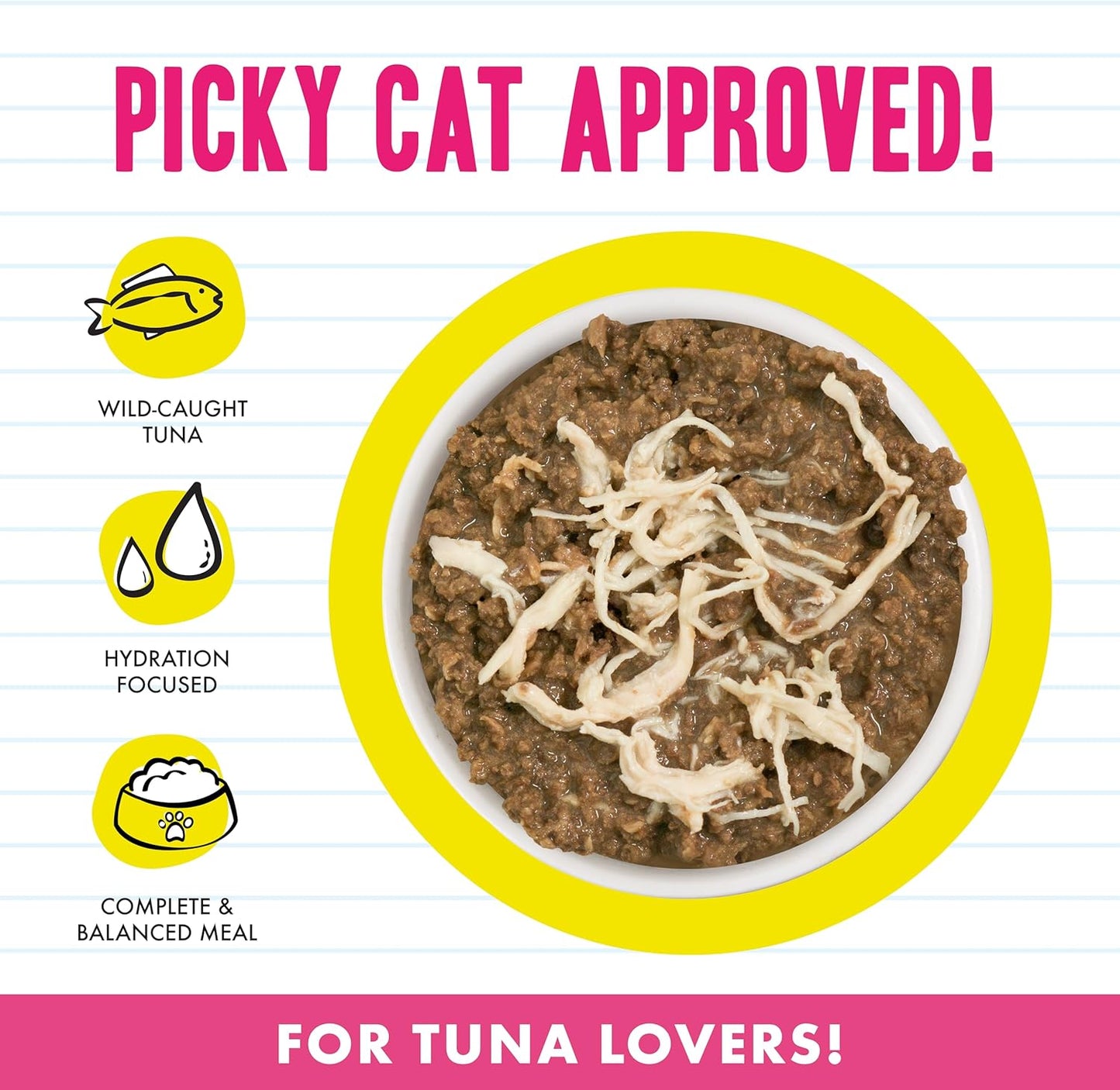 Weruva BFF Minced Natural Wet Cat Food, Tuna and Chicken 4 Eva in Gravy, 10oz Can, Pack of 12