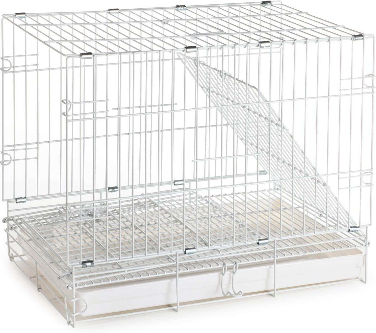 Pet Products Metal Portable Travel Vet Bird Parrot Carrier Cage Prevent Beaks Out White, 19-Inch by 12-Inch by 16-Inch