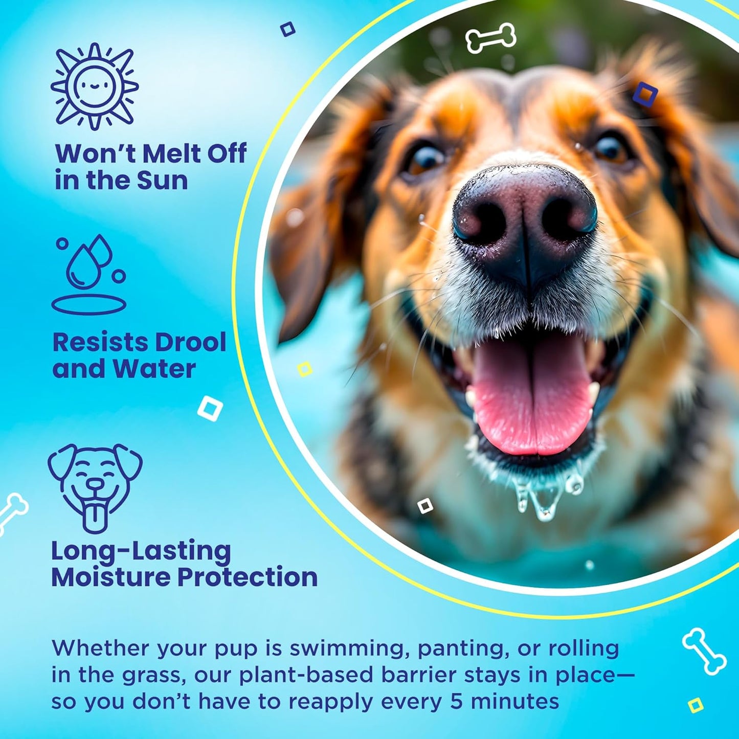 Handy Hound SnoutScreen Dog Nose Balm and Paw Balm, Moisturizing Formula for Dry or Cracked Noses, Vet Recommended, Made in USA, Protects Against UVB and UVC Rays, 2 oz