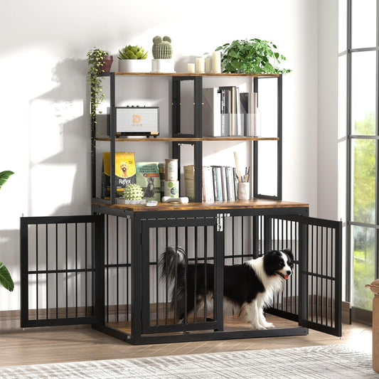 Large Dog Crate Furniture with Storage Heavy Duty Dog Crate Furniture Large Breed Extra Large Dogs Cage