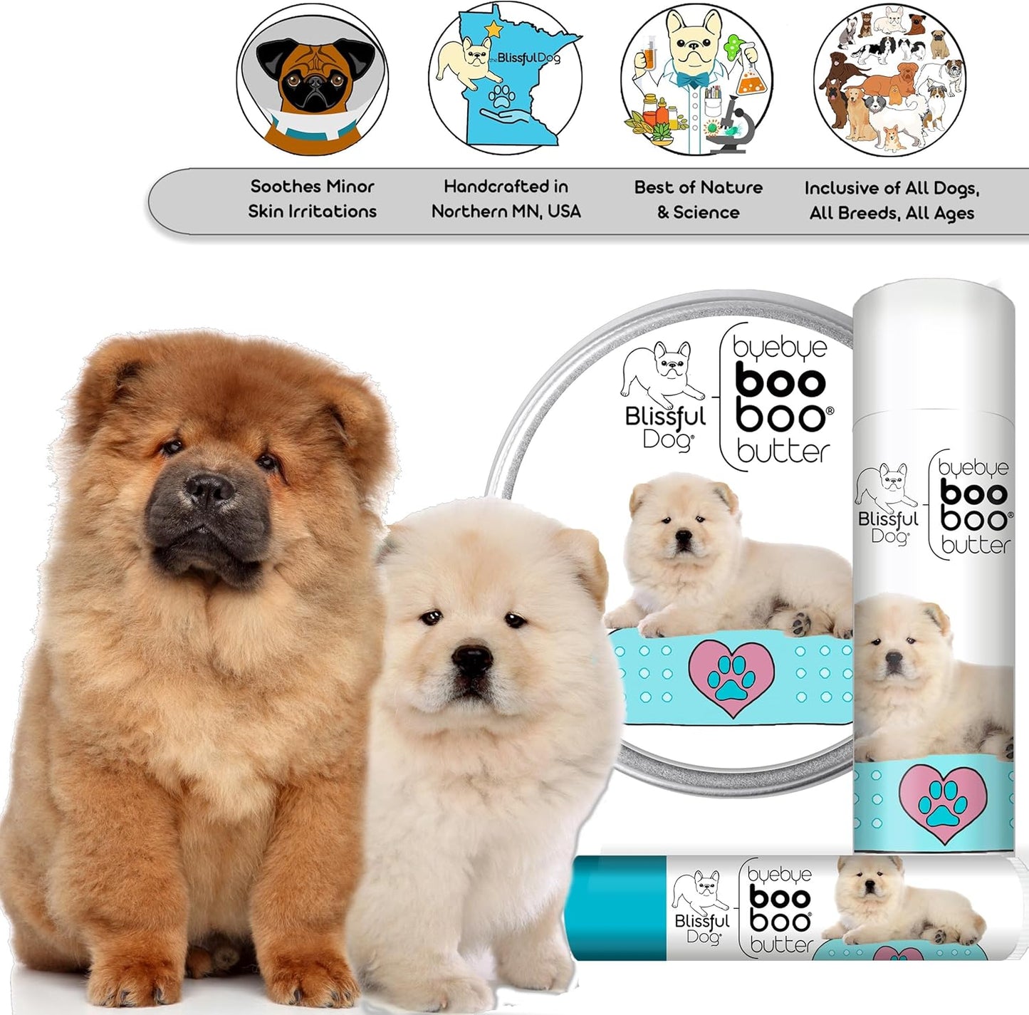 The Blissful Dog 2 oz TIN Chow Booboo Butter