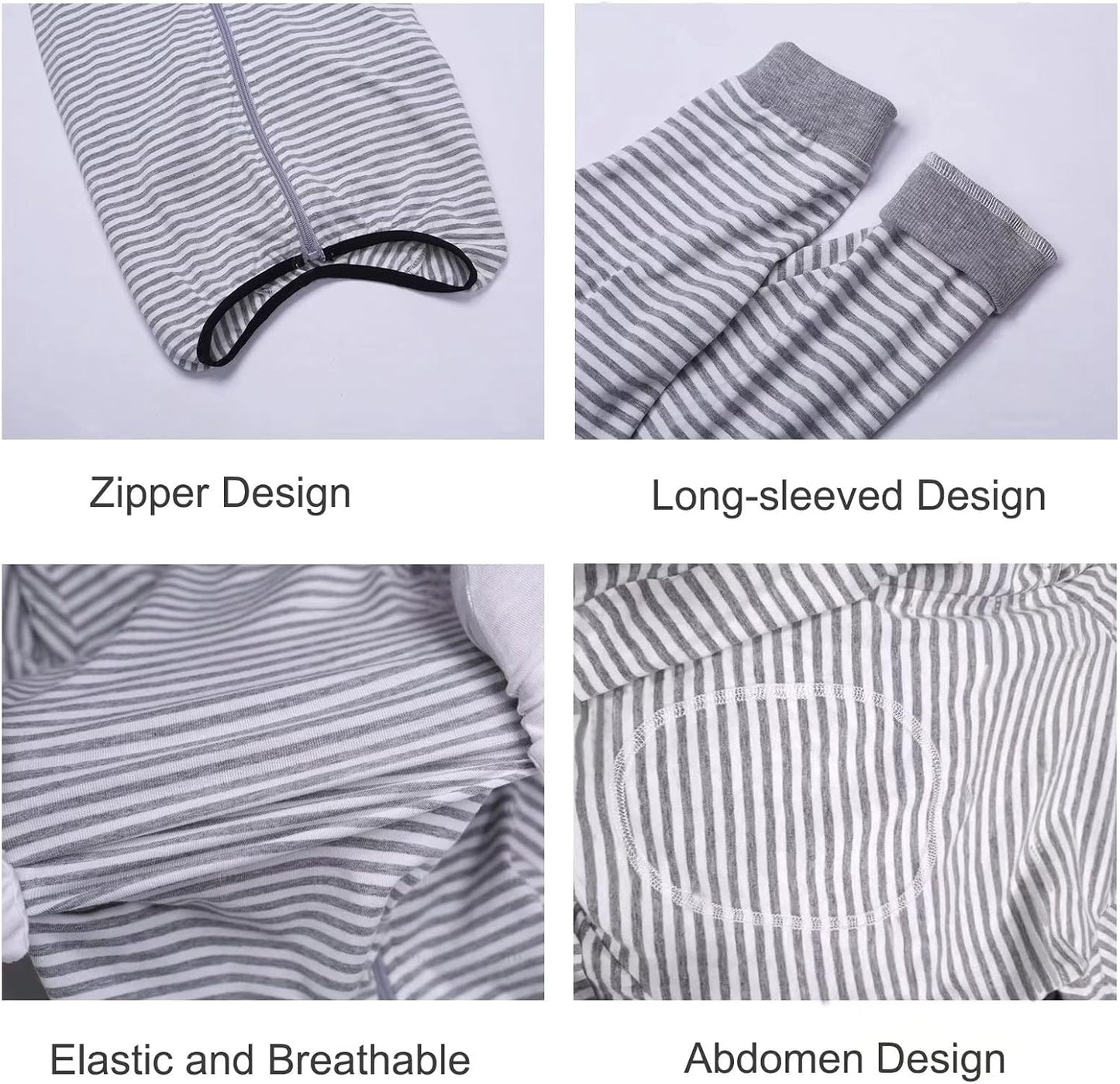 Yeapeeto Dog Onesie Surgery Recovery Suit for Large Medium Bodysuit Dogs Pajamas PJS Full Body for Shedding, Prevent Licking, Wound Protection, Cone Alternative (4X-Large (Pack of 1), Grey)