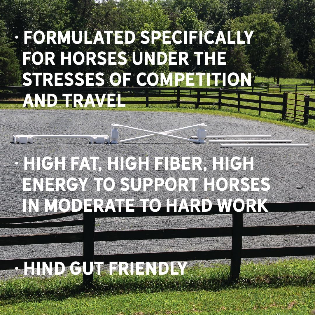 New Country Organics | Elite Horse Feed for Horses Under The Stresses of Competition and Travel | Corn-Free and Soy-Free | 14% Protein | Certified Organic and Non-GMO | Grain & Oats Feeder 40 lbs