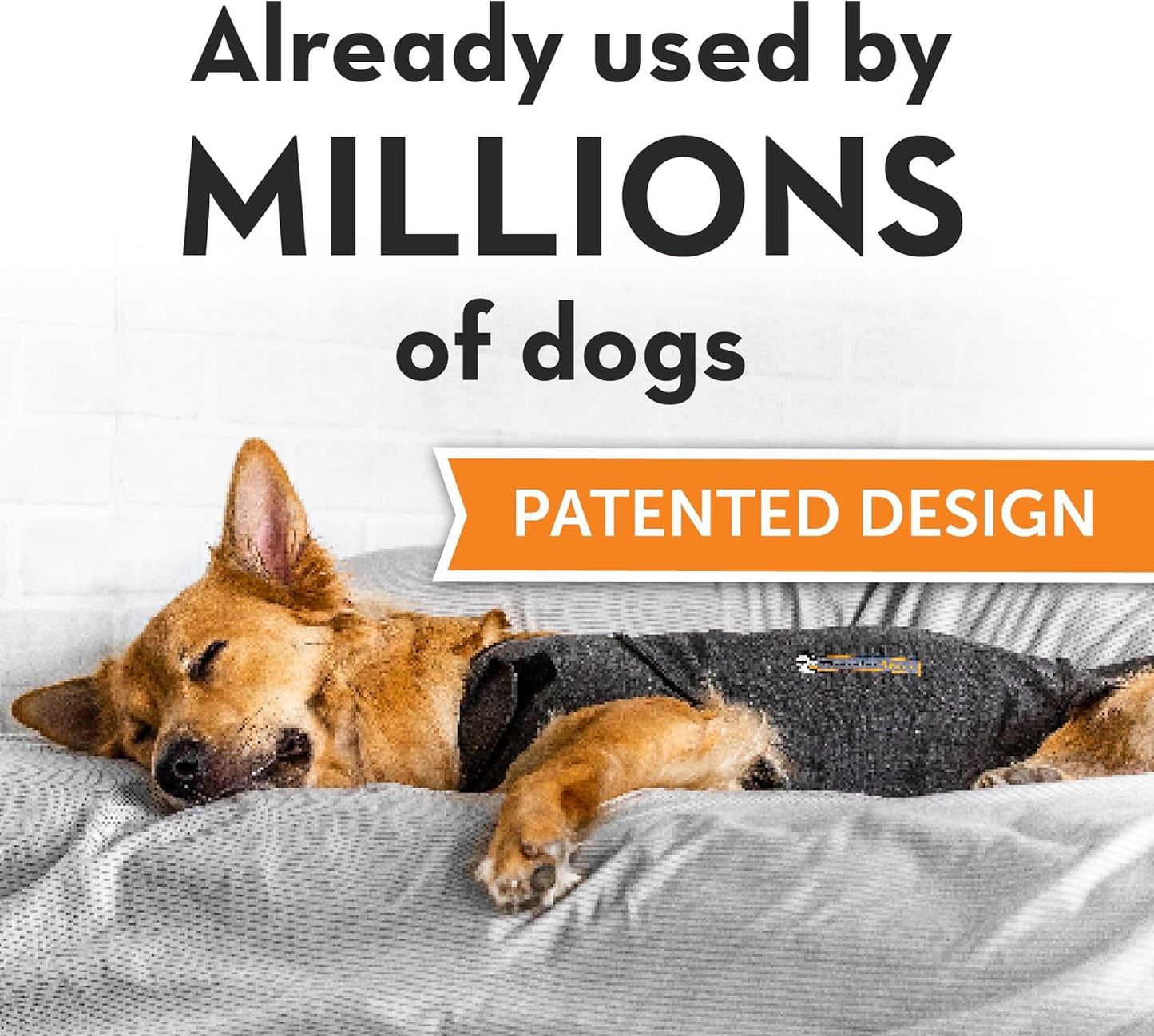 ThunderShirt for Dogs, XX Small, Heather Gray Classic - Dog Anxiety Relief Calming Vest