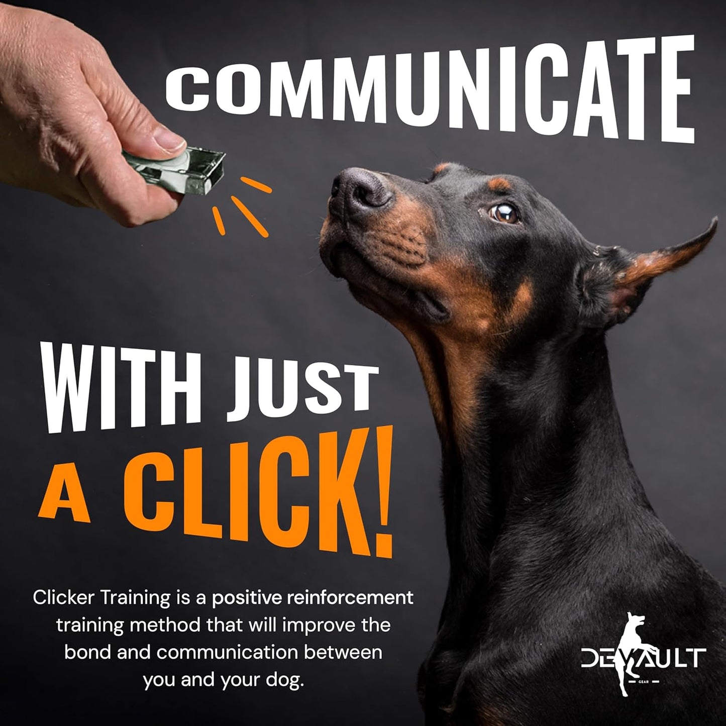 Dog Clicker Black & White with Necklace (4 Pack) - Clickers for Pet Training - Dog Training & Behavior Aids Easy to Carry with You Anywhere - Teach Your Dog Tricks or Reward His Behavior