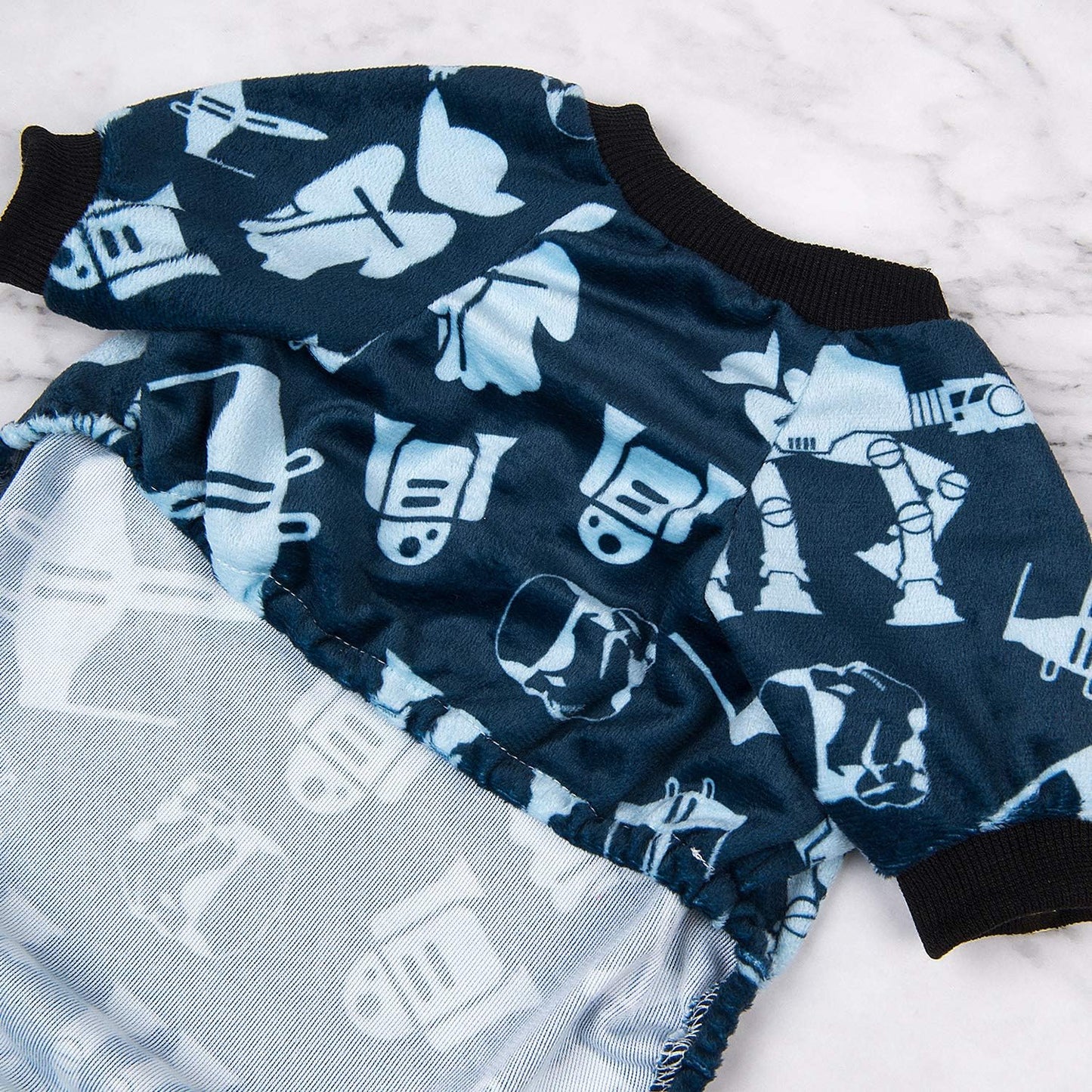 CuteBone Small Dogs Outfit Soft Puppy Onesies Pjs Dog Pajamas Pet Coat Cat Apparel Comfy Doggie Jumpsuit Bodysuit for All Seasons P47L