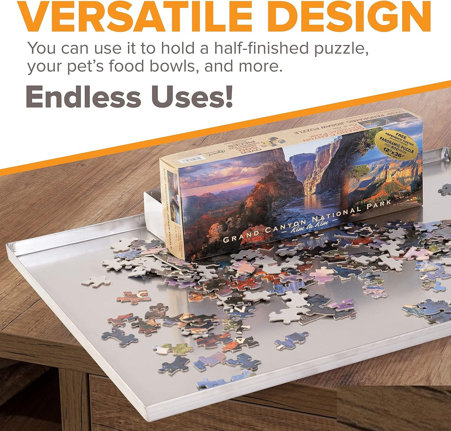 41" x 27.38" Metal Replacement Dog Crate Pan Chew Proof Crack Proof Pet Kennel Tray Central Dog Training Crate Pan Pet Supplies, Stainless Steel, 1" H