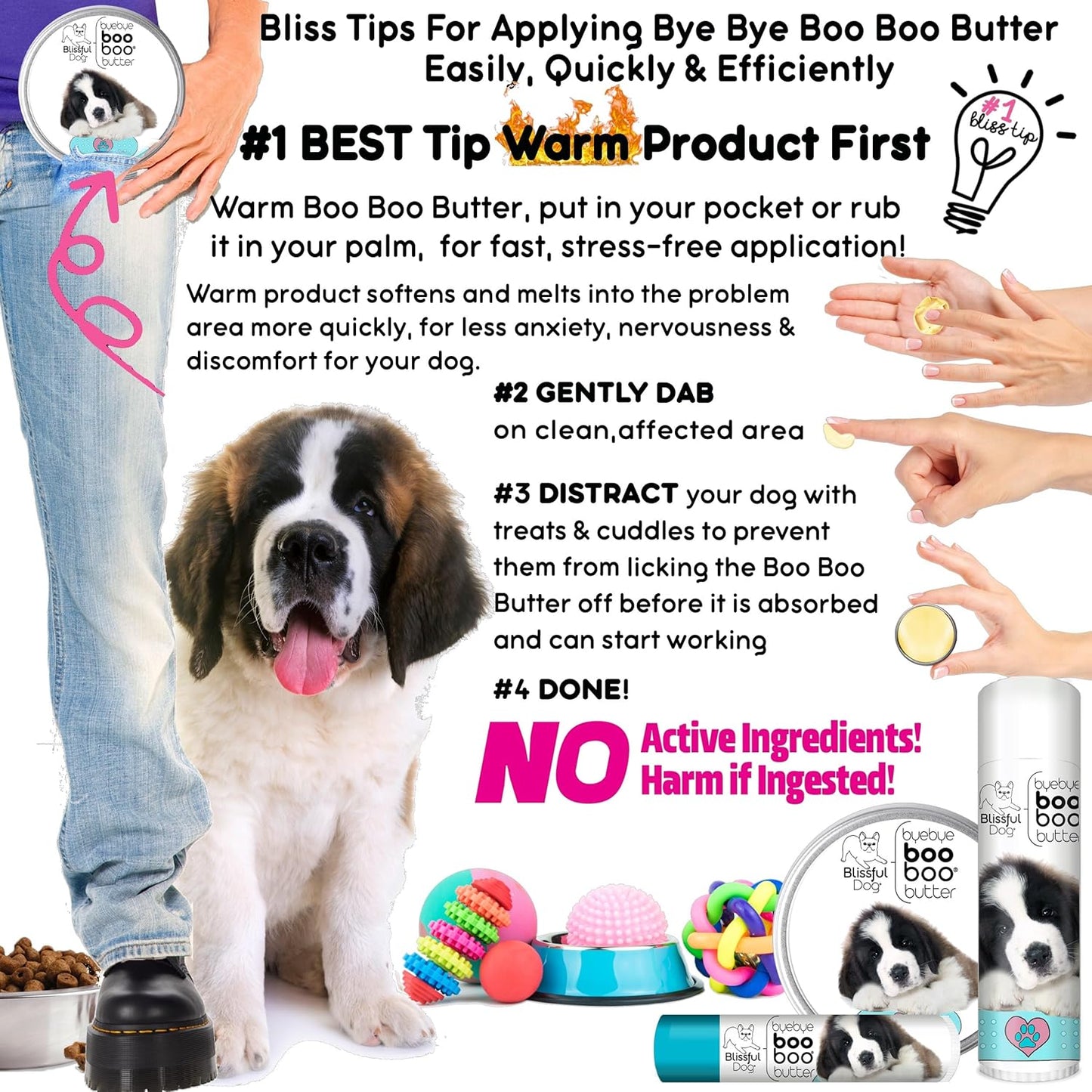 The Blissful Dog .50 oz Tube St. Bernard Booboo Butter