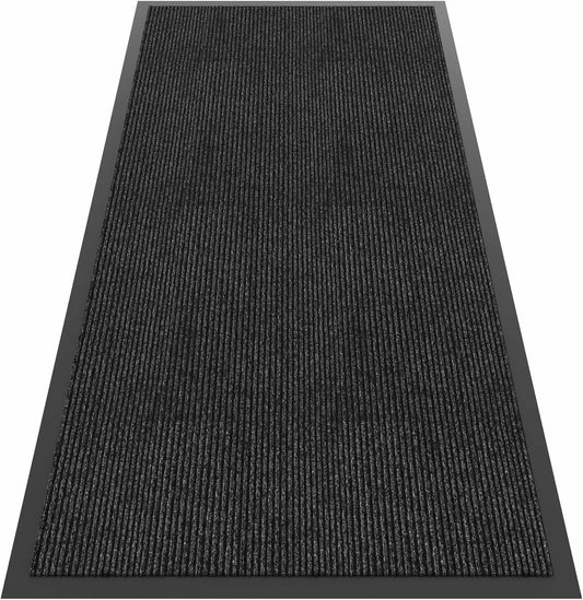 Front Door Mat, 4'x8' Indoor Outdoor Door Mat, Commercial Industrial Entrance Doormat, Heavy Duty Welcome Mat, Rubber Backing Non Slip Doormat for Entryway