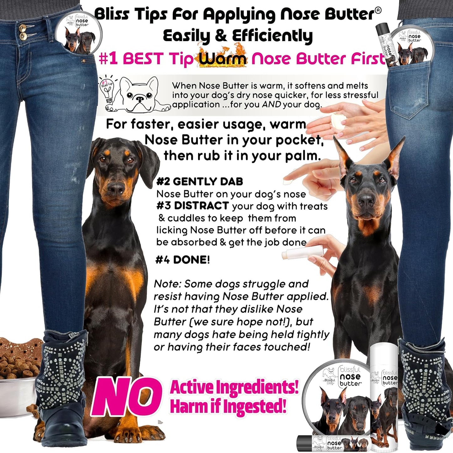The Blissful Dog Doberman Unscented Nose Butter
