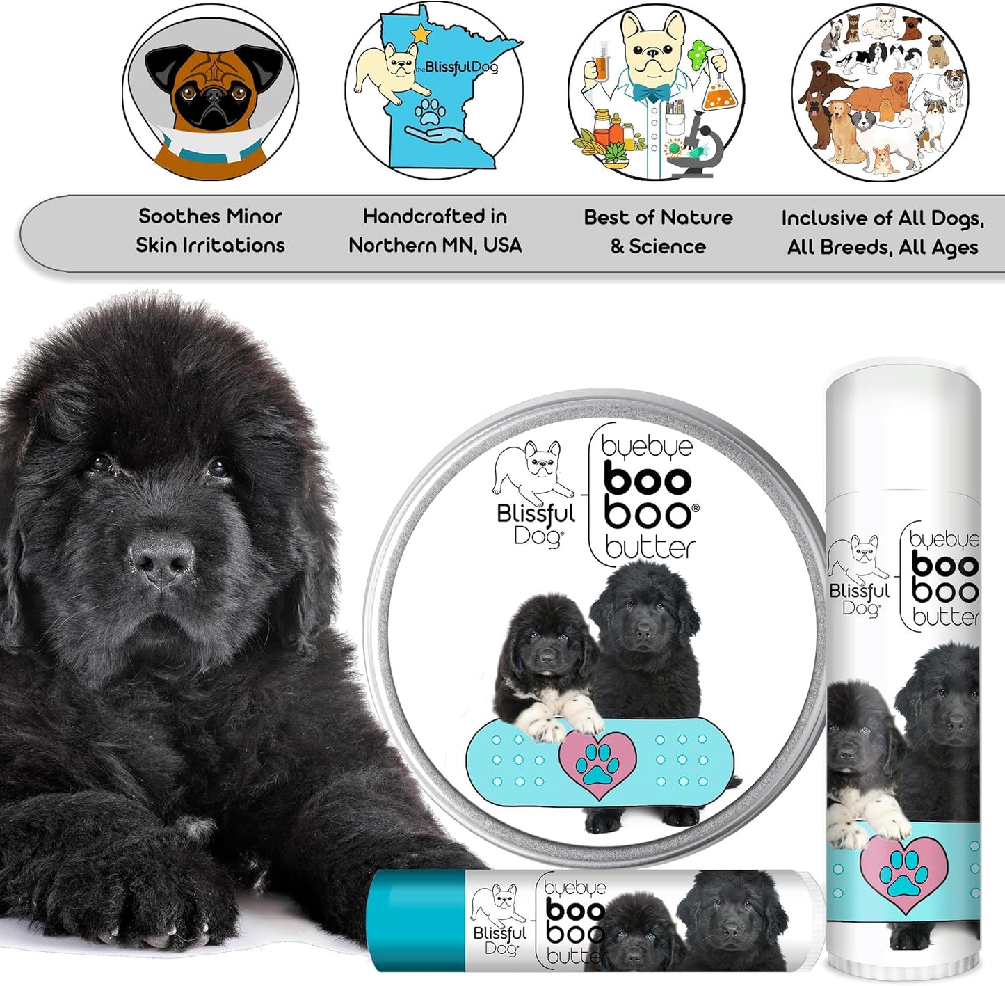 The Blissful Dog .50 oz Tube Newfoundland Booboo Butter