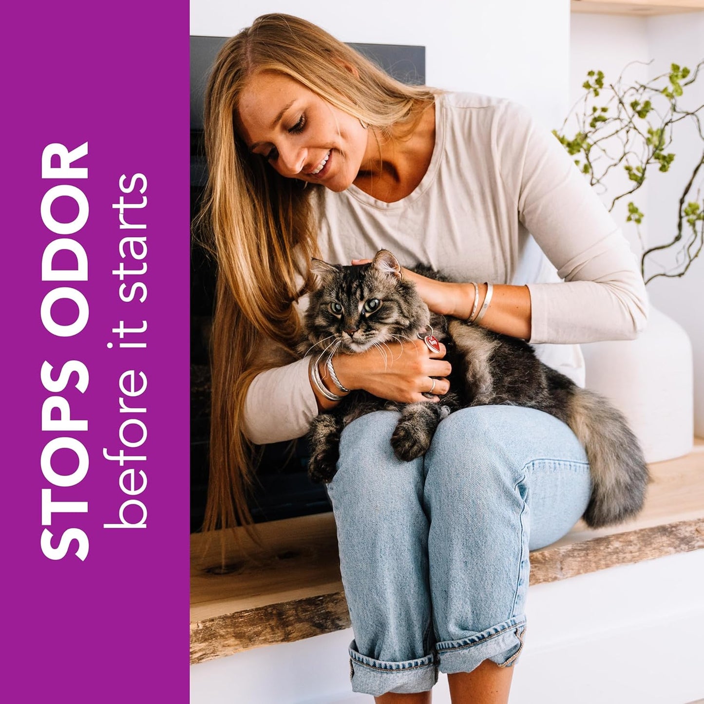 ökocat Less Mess Low Tracking Wood Clumping Cat Litter Mini- Pellets, Unscented, 27.5 pounds XL - Natural Ingredients, Stops Odor, Clumps Solid, 99% Dust Free, Great for Long-Hair Breeds