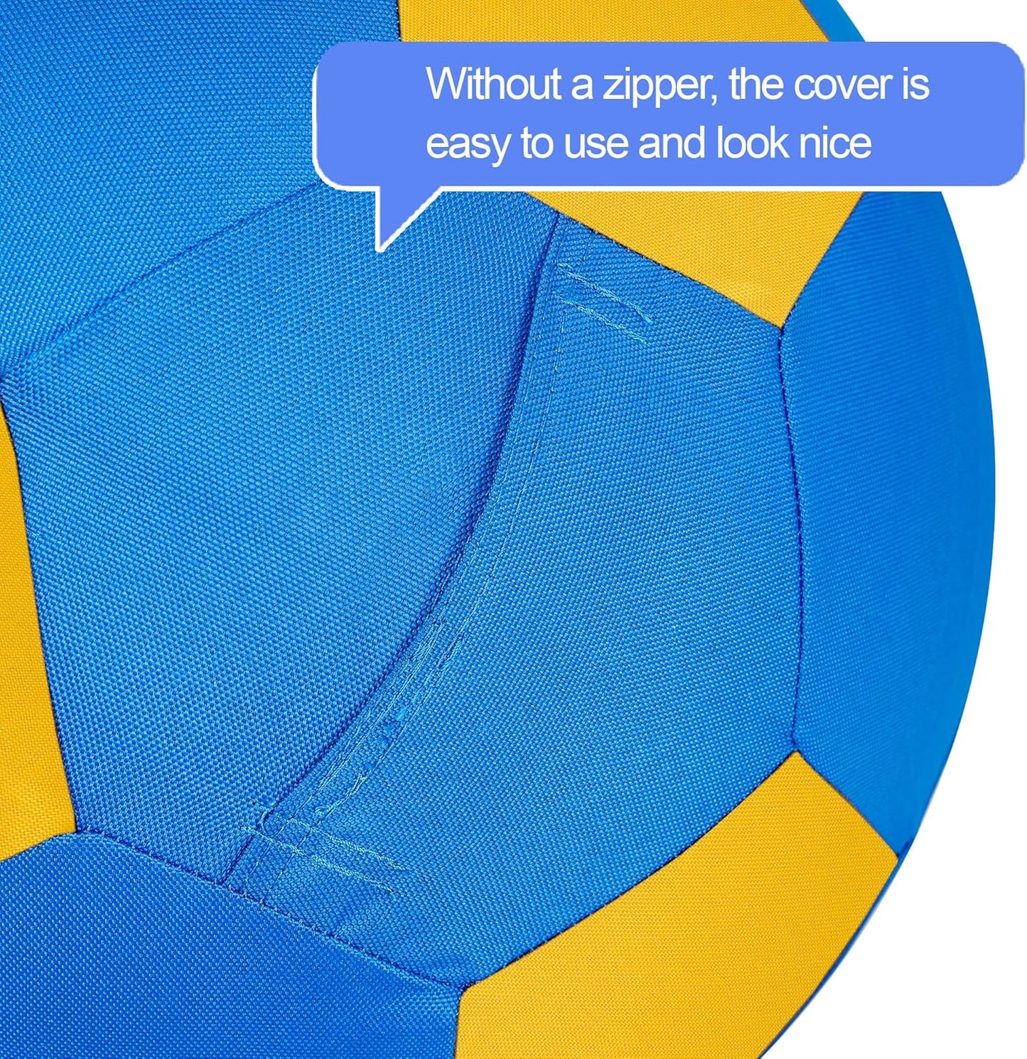 Herding Ball for Dogs & Horses - 20" Large Blue & Yellow Ball with Hand Pump